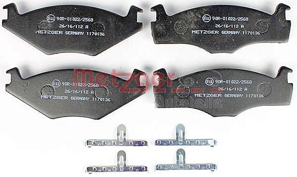 METZGER 1170136 Bremsbelagsatz, Scheibenbremse